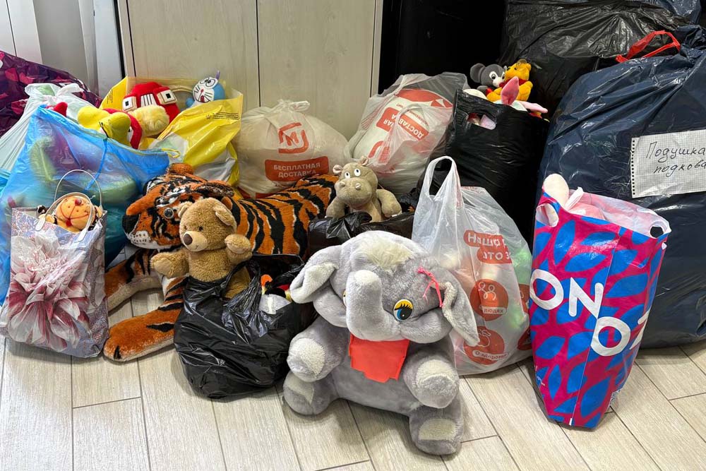Белгородский госуниверситет собрал 23 кг мягких игрушек для военных