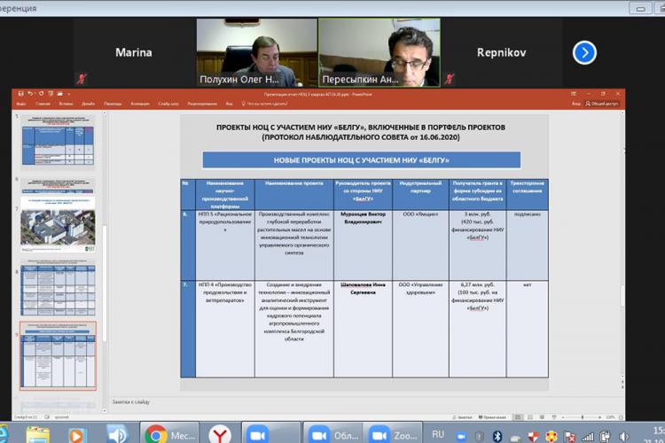 События НИУ «БелГУ» рассмотрены текущие вопросы развития ноц «инновационные решения в апк»