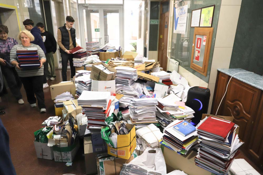 События НИУ «БелГУ» более трёх тонн макулатуры собрали участники бумажного марафона в ниу «белгу»